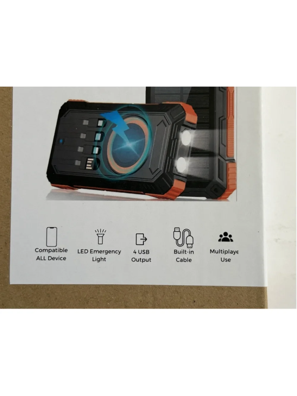 Mobile Power Bank HIgh Speed Compatible to all Devices 4USB Output